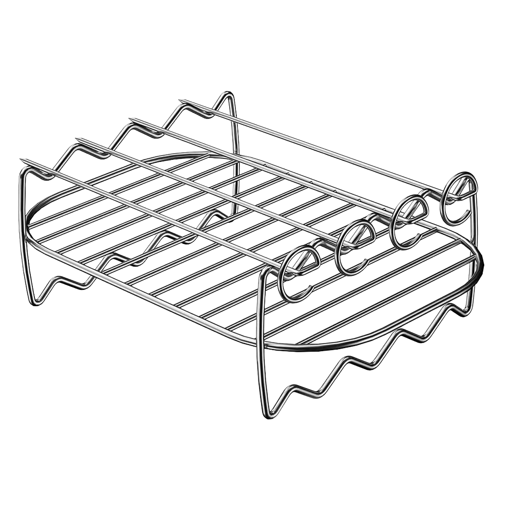 Stainless Steel Lifting Rackwith Skewers(x4)