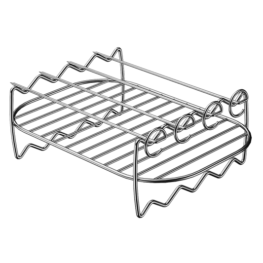 Stainless Steel Lifting Rackwith Skewers(x4)