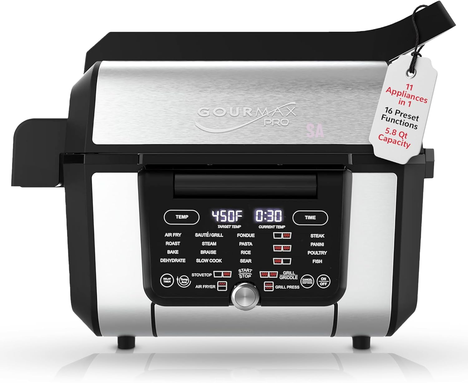 Gourmax Pro® PowerHub™ Indoor Grill
