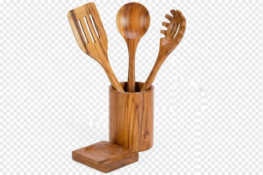 5 piece Wooden Utensil set